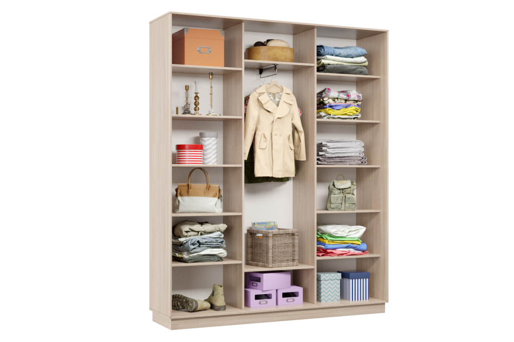 Шкафы-купе 3-х дверные, Шкаф-купе Премьер Лайт 29 (11;08;11) трехдверный