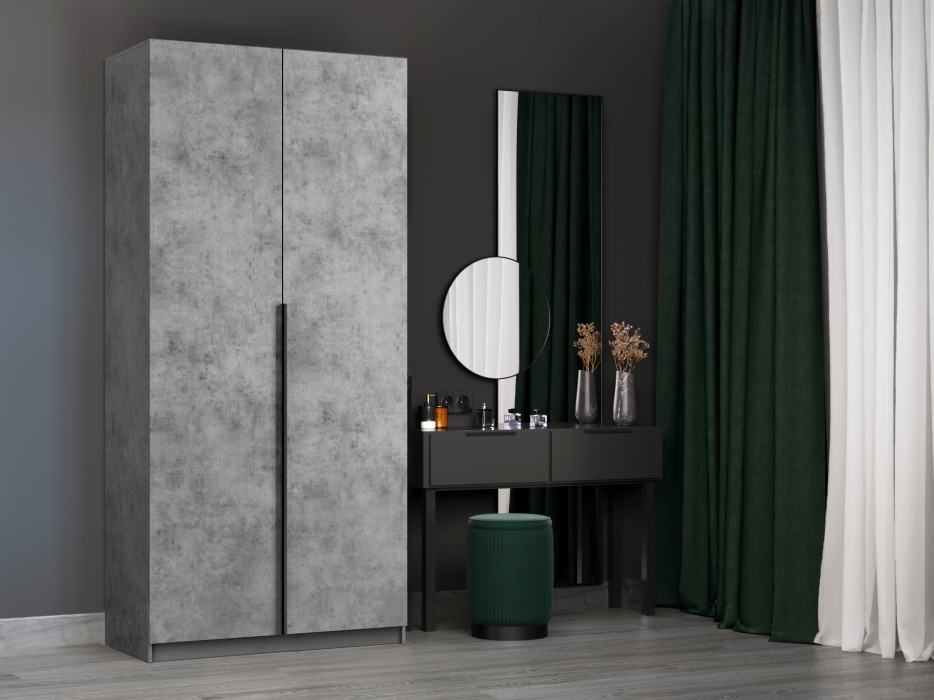 Шкафы распашные, Шкаф складной Е1 Локер ("Гармошка") 101х52,5х220 см, с полками