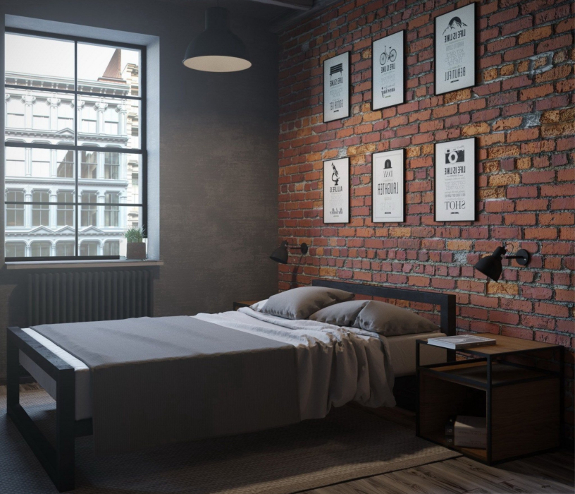 Кровати 120 см, Кровать в стиле лофт Ричмонд 1.2