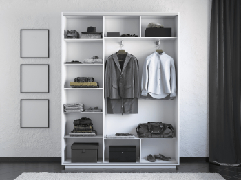 Шкаф-купе Экспресс 3-х дверный Фотопечать Квадрат Стекла 240х45х220