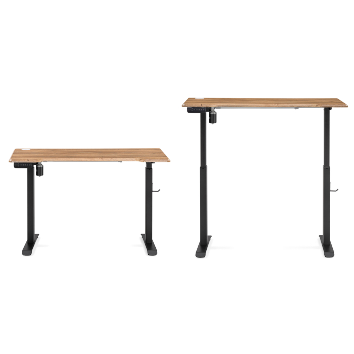 Прямые компьютерные столы, Компьютерный стол Маркос с механизмом подъема 120х75х75, черный