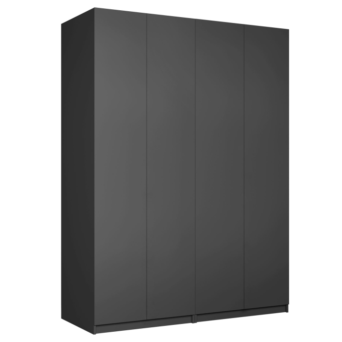 Шкафы распашные, Распашной шкаф Локер 800+800 (Гармошка с системой Push to Move/Левый) с полками