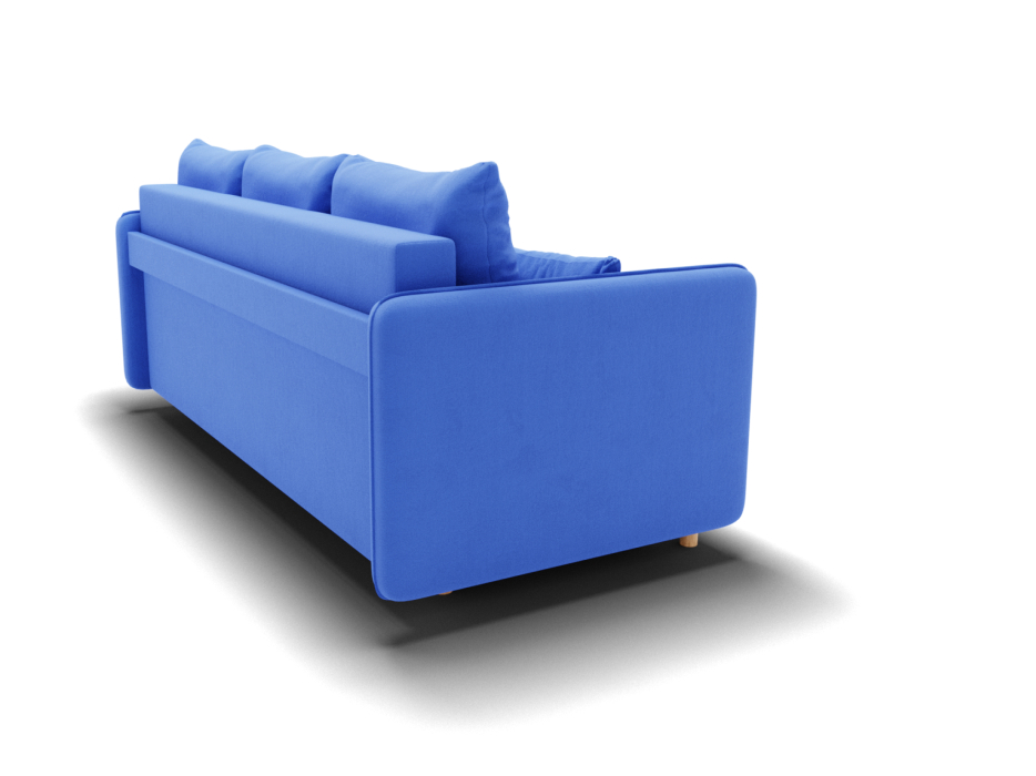 Диваны кровати со спальным местом, Прямой диван Санти,еврокнижка,велюр