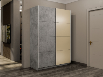 Шкаф-купе Прайм 2-х дверный ДСП/Стекло фисташка/Доводчики 120х57х230