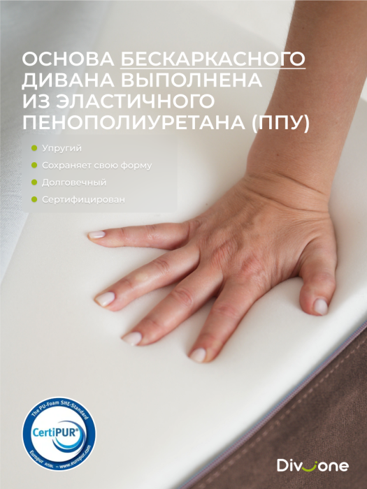 Детские диваны, Бескаркасный диван-кровать "Дадли ЛАЙТ" 1950*1050мм. велюр